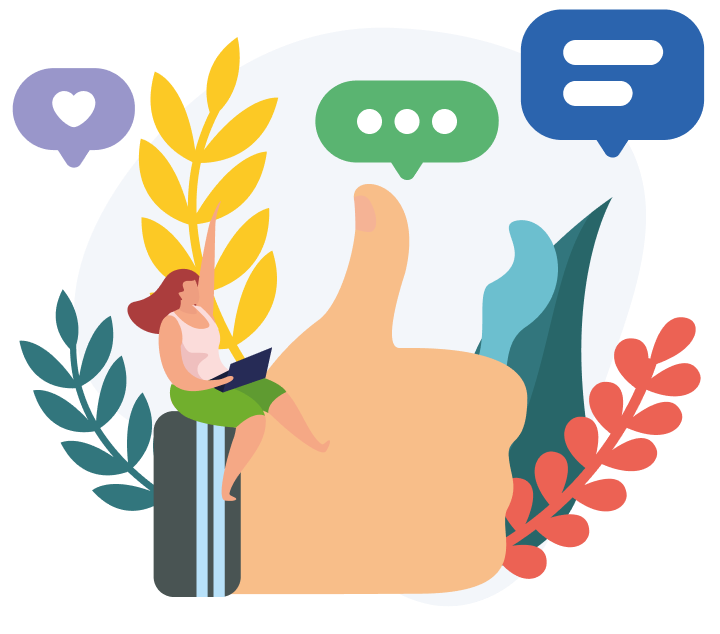 Illustration Social networks